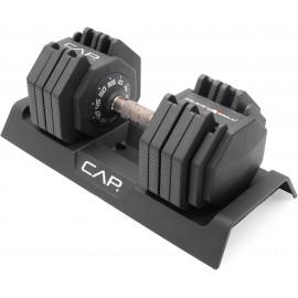 CAP Barbell ADJUSTABELL Dumbbell |12.5lb, 25lb, 55lb | Single or Pair