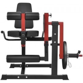 Adjustable Weight Leg Exercise Machine for Home Gym - Quadriceps and Hamstring Workout - Black and Red, One Size