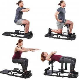 Lifepro GluteBlast Hip Thrust Machine - Premium Squat & Glute Machine Workout Equipment for at Home Gym with Resistance Bands - Multipurpose Glute Bench Targets Glutes, HIPS & Thighs