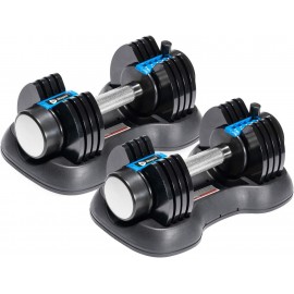 Lifepro Adjustable Dumbbells - 15Lb 25Lb 43Lb 55Lb 90Lb 6in1 Dumbbells Adjustable Weight, Compact Quick Adjustable Dumbbells set/single for Full Body Exercise & Fitness Home Gym