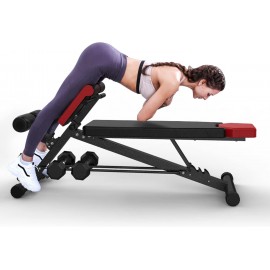 Finer Form Multi-Functional Gym Bench for Full All-in-One Body Workout – Versatile Fitness Equipment for Hyper Back Extension, Roman Chair, Adjustable Situp, Decline, Flat Bench