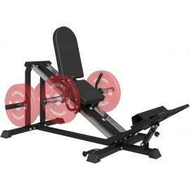 Leg Press Machine, Compact Leg Sled Machine with Band Pegs and Calf Block, , 900 LBS Weight Capacity, Squat Machine for Quads, Calves, Hamstrings, Home Gym Leg Machine