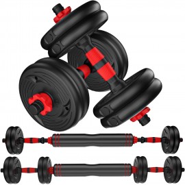 Adjustable Dumbbells Weights Set 20lbs/33lbs/44lbs for Indoor Workout Dumbbell Weight Barbell Perfect for Bodybuilding Fitness Lifting Training Home Gym Equipment