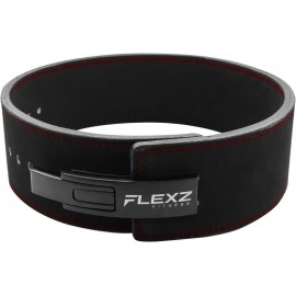 Flexz Fitness Lever Weight Lifting Belt Leather - 10MM 13MM Powerlifting Gym Belts for Men & Women - Lower Back Support for Weightlifting Deadlifts Squats Heavy Duty IPF Bodybuilding