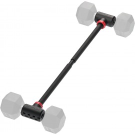 Jayflex Hyperbell Dumbbell Converter - Convert Dumbbells to Barbell Set and Kettlebell for Home Fitness - Adjustable & Up to 200 lb Capacity Weight Barbell for Weight Lifting