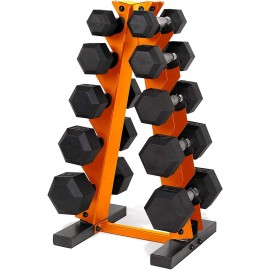 CAP Barbell 150 LB Dumbbell Set with Rack, Color Series