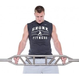 Gronk Fitness Swiss Bar- Commercial Grade | Multi Grip Football Bar for Versatile Upper Body Strength Training