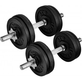 Yes4All Adjustable Dumbbell Set with Weight Plates/Connector - Exercise & Workout Equipment - Size Options 40lbs to 200lbs