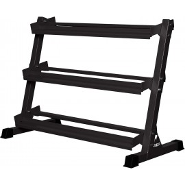 Rep Dumbbell Rack - 3-Tier Dumbbell Rack Perfect for 5-50 Dumbbell Set (Metallic Black)