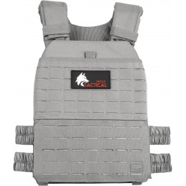 WOLF TACTICAL Adjustable Weighted Vest – WODs, Strength and Endurance Training, Fitness Workouts, Running