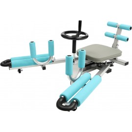 Leg Stretcher, 330.7lb Leg Stretch Machine, Heavy Duty Steel Frame Flexibility Stretching Equipment Leg Splits Machine, Leg Stretching Training Machine for Home Yoga Gym Fitness (Cyan)