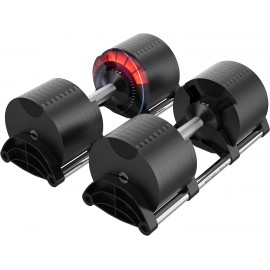 NUOBELL Adjustable Dumbbells Pair 5-80 lbs : the Adjustable Dumbbell Set to Replace 16 Sets of Dumbbells. Add Nuobell Dumbbells 80lb and  Weights to Your Home Gym. Just Twist the Handle to Adjust and Start Your Exercise.