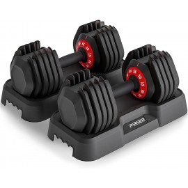 Adjustable Dumbbells 55LB Dumbbell Weight, 10-in-1  Weight with Anti-Slip Metal Handle for Home Gym Exercise Equipment