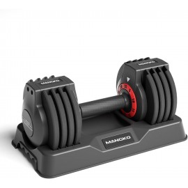 Adjustable Dumbbell 25LB Single Dumbbell Weight, 5 in 1  Weight Dumbbell with Anti-Slip Nylon Handle, Ideal for Full-Body Home Gym Workouts