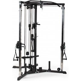 Titan Fitness Plate-Loaded Functional Trainer Cable Crossover Machine, Rated 600 LB Weight Capacity, LAT Tower Low Row Upper Body Specialty Machine