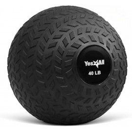 Yes4All Slam Balls, 10-40lb Medicine Ball Weight, Durable PVC Sand Filled Workout Dynamic Medicine Ball for Core Strengthen