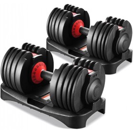 Adjustable Dumbbell Set Version 2.0, 5-in-1 (52.5 lbs x 2) | Anti-Slip Handle  Weights Dumbbell set for Men & Women | Ideal for Full-Body Home Gym Workouts | Sturdy & Durable | Comes with