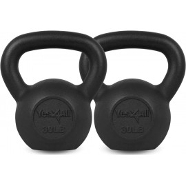 Yes4All Kettlebell Adjustable/Cast Iron/Protective Base Solid Smooth for Strength Training, Home Gym