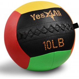 Yes4All Wall Ball, Wall Balls for Exercise, Weighted Ball, Medicine Ball and Full Body Dynamic Exercises, 6lbs - 30lbs