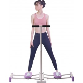 Postpartum Pelvic Floor Muscle Repair Strengthening Training Device Women Household Ski Machine Pelvic Floor Muscle Repair Instrument Leg Exercise Equipment Hip Trainer with Adjustable Rods for Home