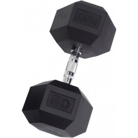 Body-Solid Rubber Coated Hexagon Dumbbells, Hand Weights For Men and Women, Weights Dumbbell for Strength Training, Body Building Home Gym Training Gear