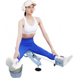 Leg Stretcher, 265LBS Leg Stretch Machine, Adjustable 3 Bar Leg Split Extension Machine with Forward Reverse Magnetic Timer PU Cushion Flexibility Stretching Equipment to Stretch