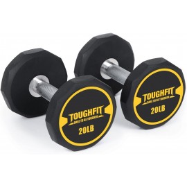 5-520LBS Dumbbell Sets With Optional Rack- PEV Coated & Non-slip knurl Iron Handle -  Weights for Strength Training Full Body, Decagon Dumbbells for Home Gym, Workouts…