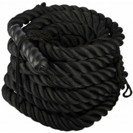 Battle Rope 1 Poly Dacron 30,40,50 ft Workout Strength Training Rope Undulation Rope for Beginners,Teens,Females