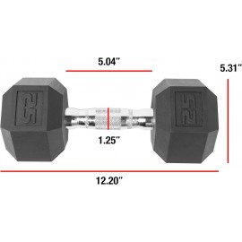 CAP Barbell Coated Dumbbell Weight, Single, Various Sizes