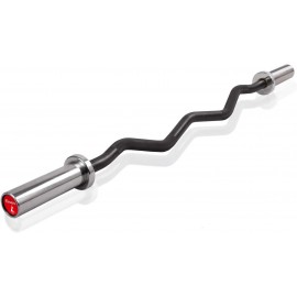 Elevens Health & Fitness 47 Olympic Super Curl Bar -Excellent for Bicep Curls and Triceps Extensions