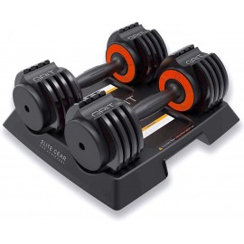 Adjustable Dumbbell Set of 2-2.5 to 12.5 Pound Each - Weights Dumbbells Sets for Home Gym Exercise Equipment - Dumbellsweights set Weight Set  Hand Weights for Fitness Workout - 25 lbs total